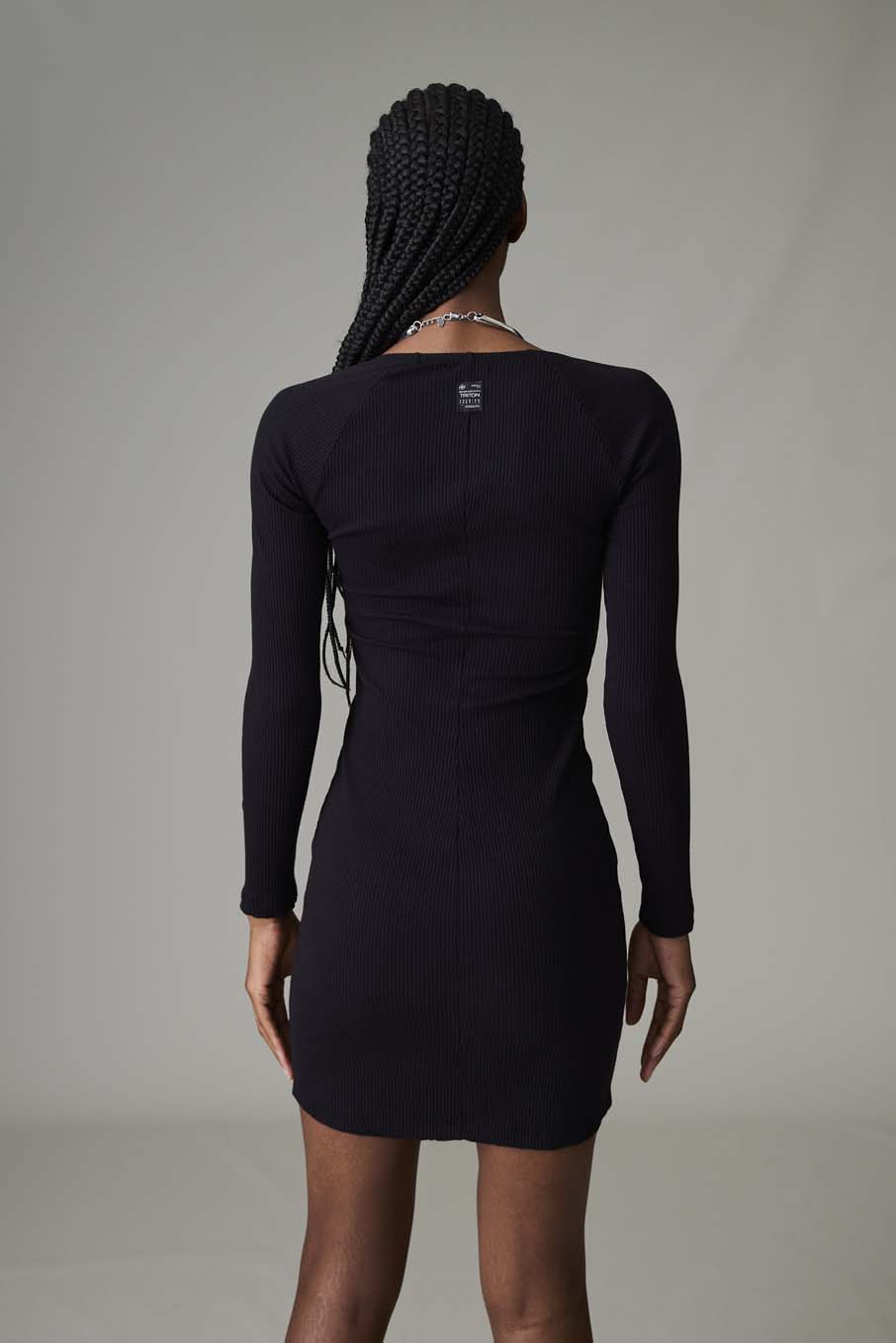 VESTIDO CANELADO M LARANJA GINGER