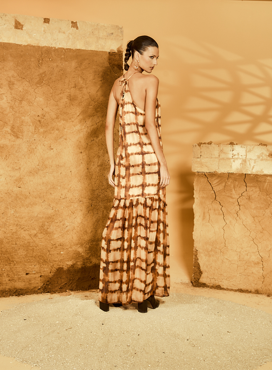 VESTIDO ESTAMPADO M FIRE GRID