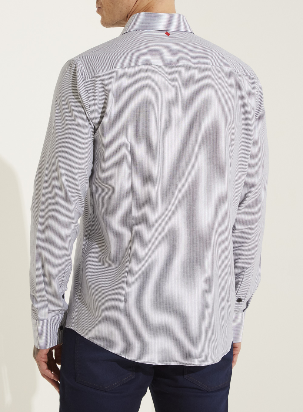 CAMISA LISTRADA SLIM FIT 3 LISTRADO BCO/MA