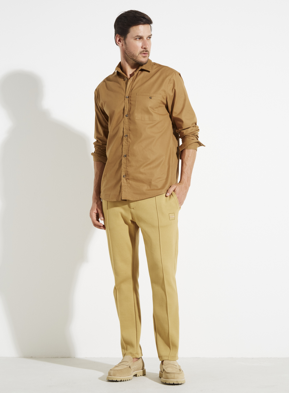 CAMISA RELAX M MARROM DELLE
