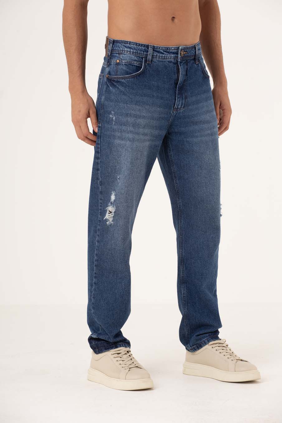 CALÇA JEANS LEO 42 INDIGO