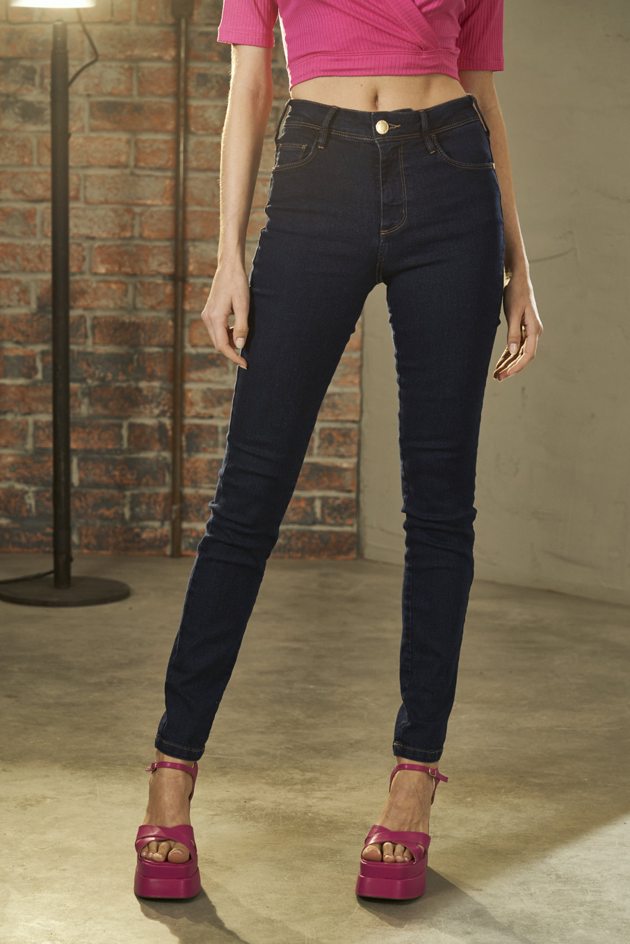 CALÇA JEANS MICHELE 38 INDIGO