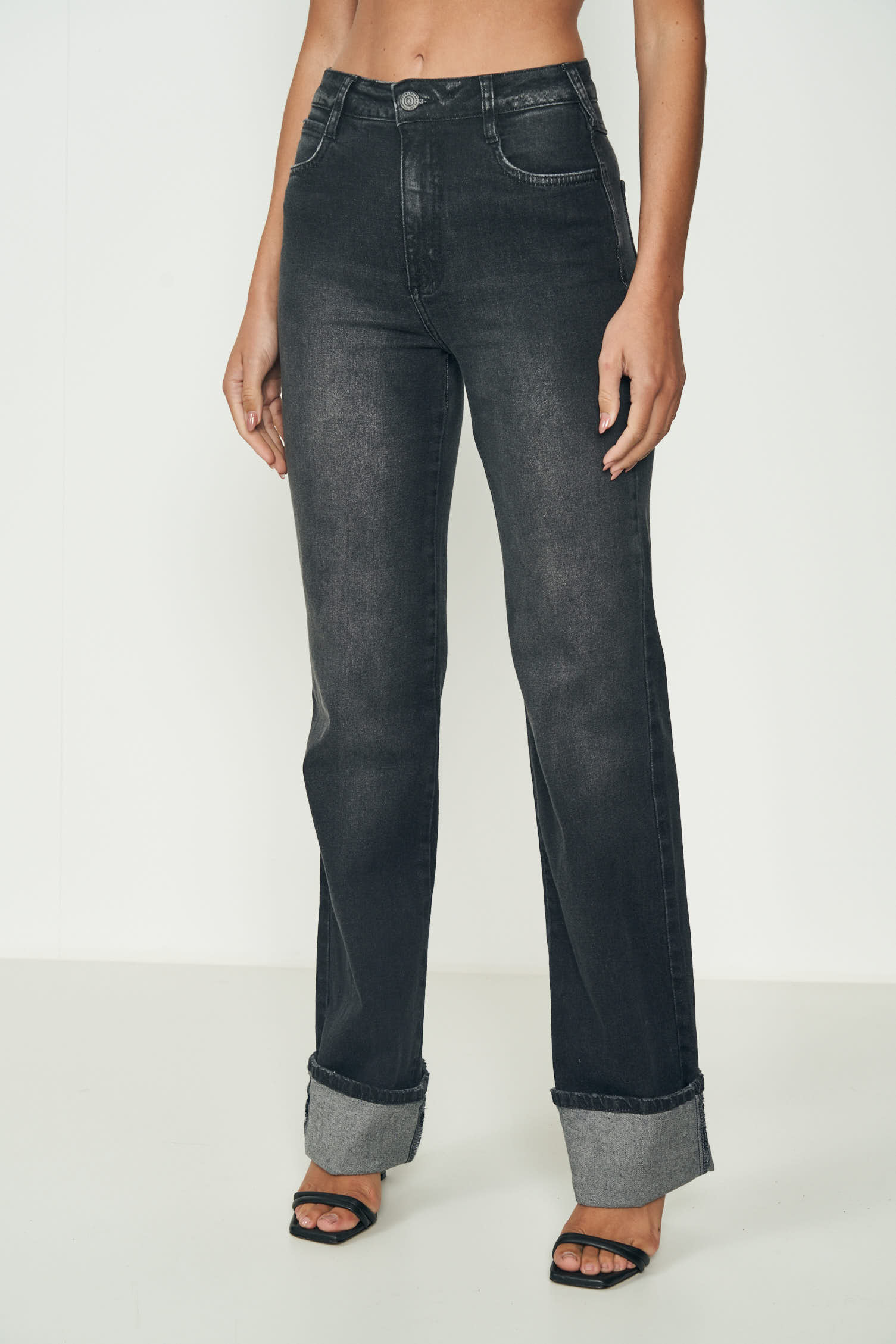 CALÇA JEANS BERLIM STRETCH 38 IND.PRETO