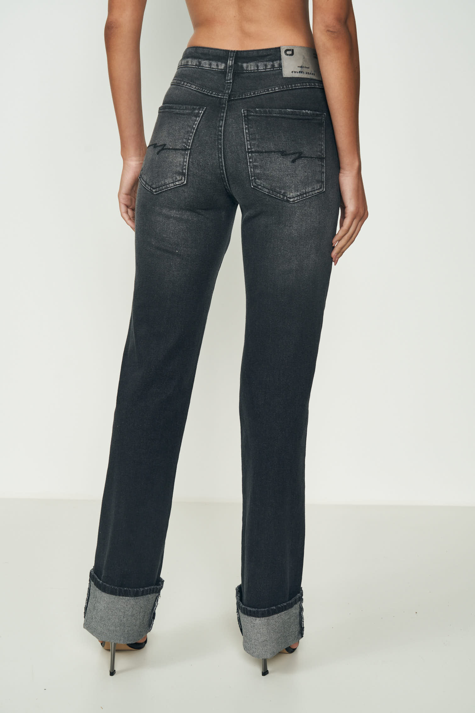 CALÇA JEANS BERLIM STRETCH 38 IND.PRETO