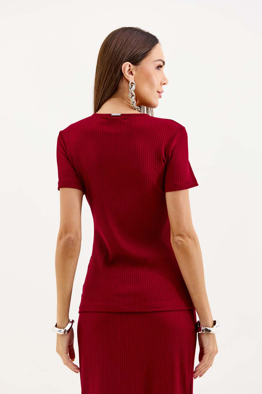 BLUSA CANELADA M VERDE SAP