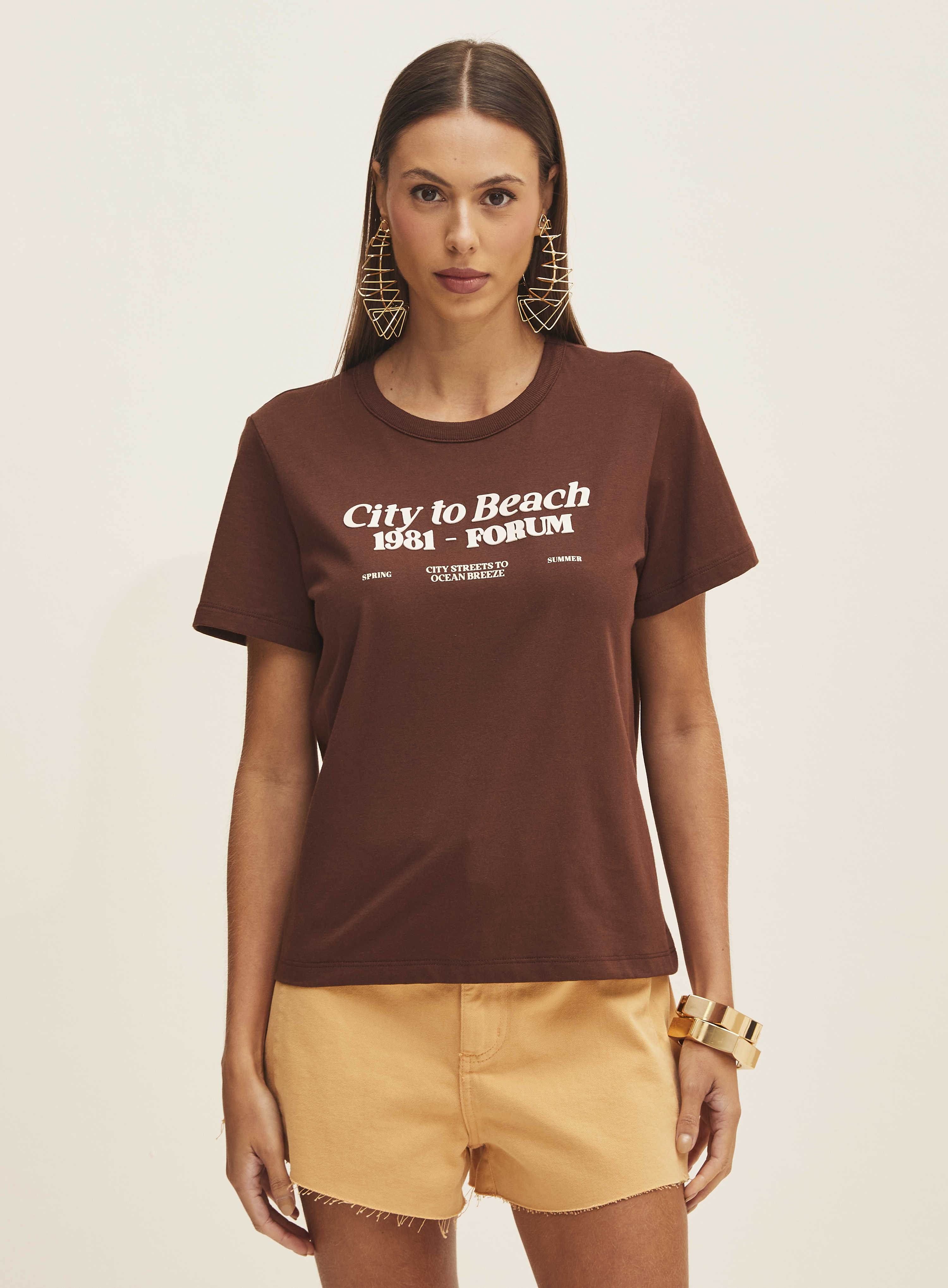 CAMISETA FORUM G BEGE AFFOGATO