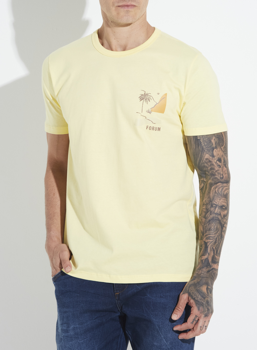CAMISETA FORUM G AMARELO CANARIO