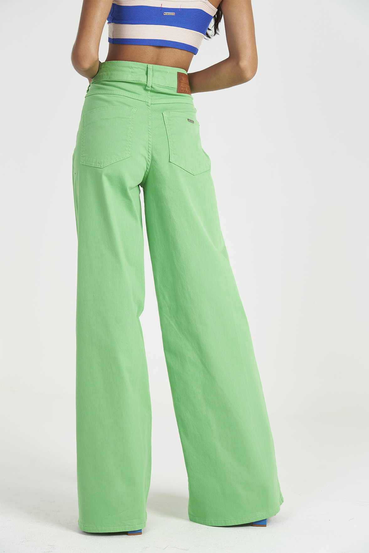 CALÇA SARJA PANTALONA 36 VERDE SPRINGLER