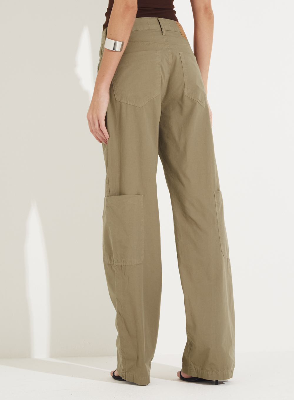 CALÇA SARJA RAQUEL WIDE LEG 42 BEGE MISK