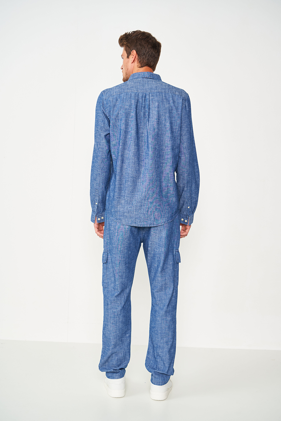 CALÇA JEANS WORK CARGO 40 INDIGO