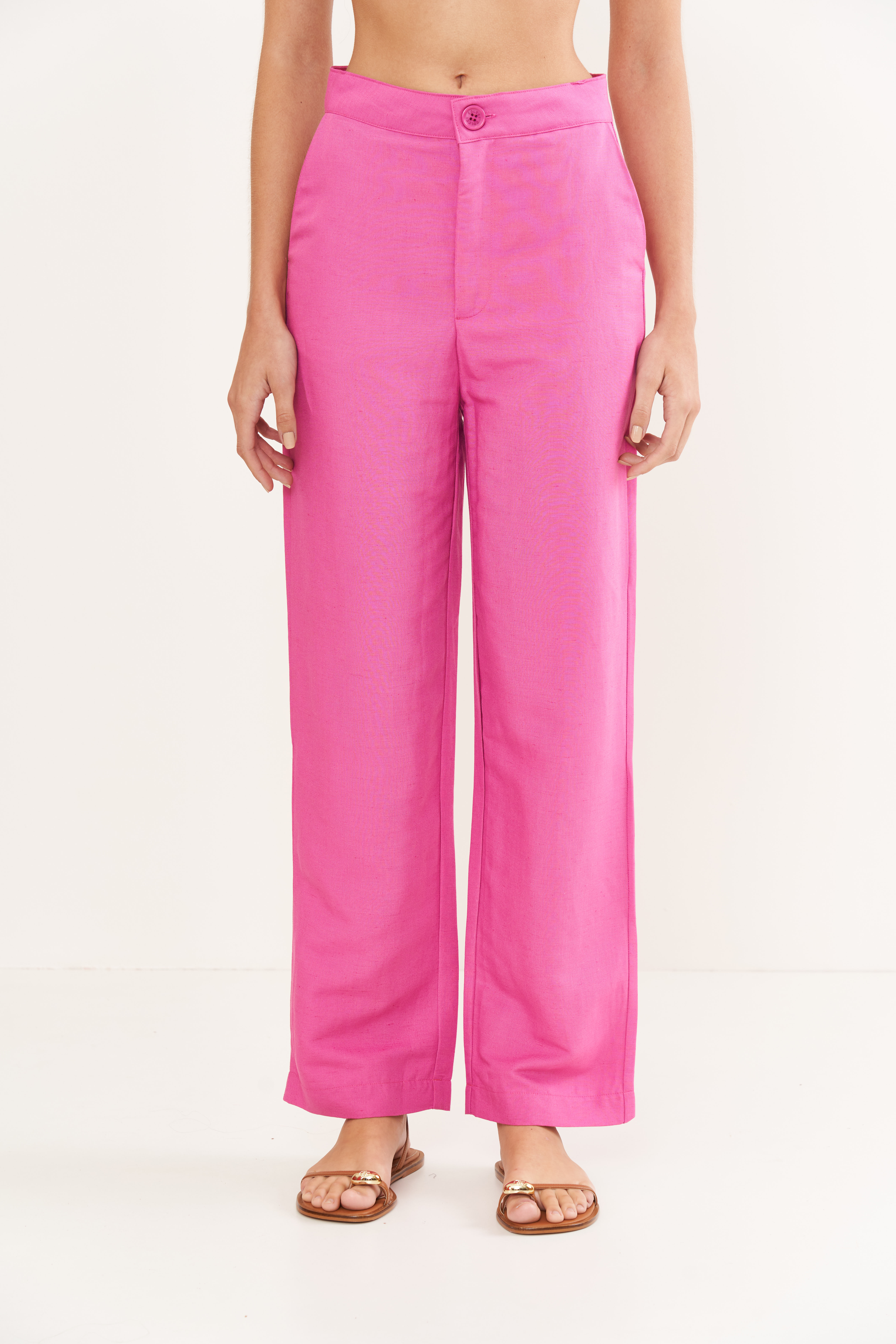CALÇA LINHO 38 ROSA MON AMOUR