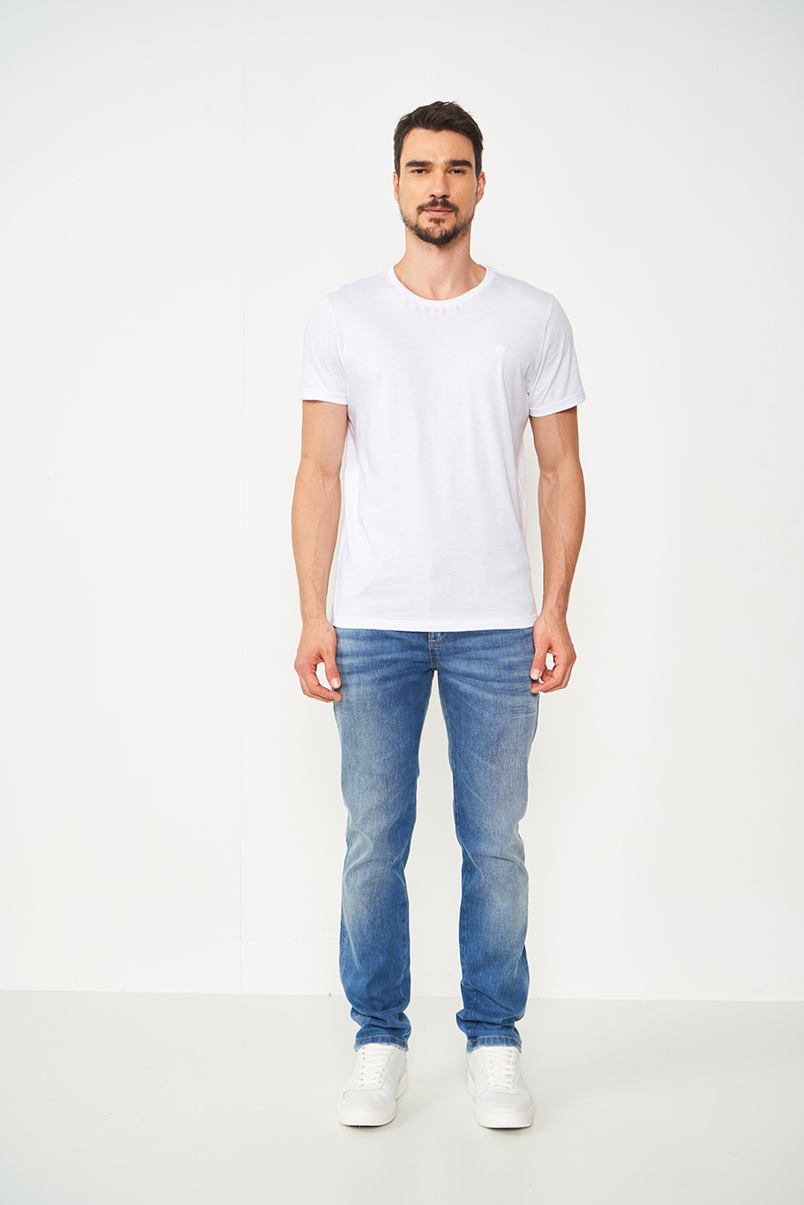 CALÇA JEANS ALEX SLIM 46 INDIGO