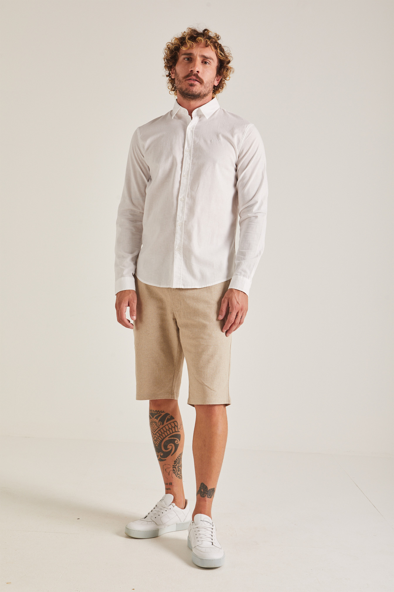 CAMISA LINHO RELAX G AMARELO