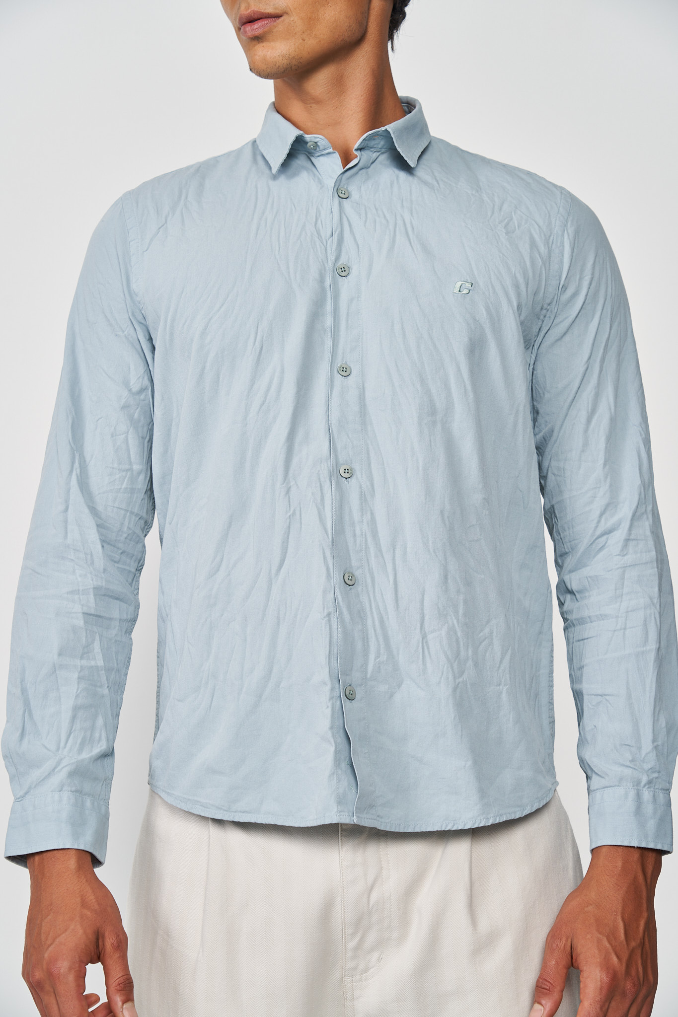 CAMISA RELAX P BEGE TAUPE