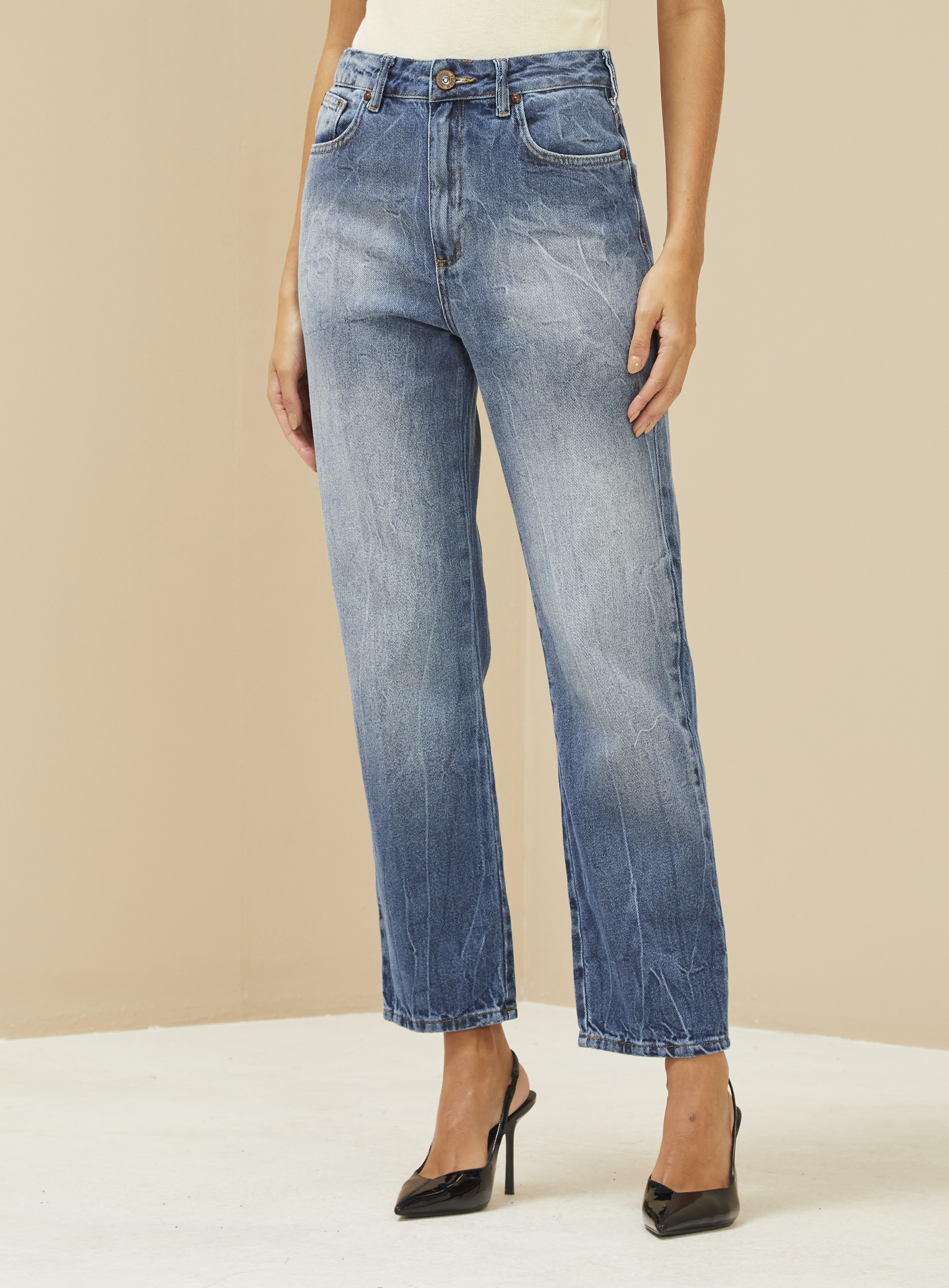 CALÇA JEANS NADIA 38 INDIGO