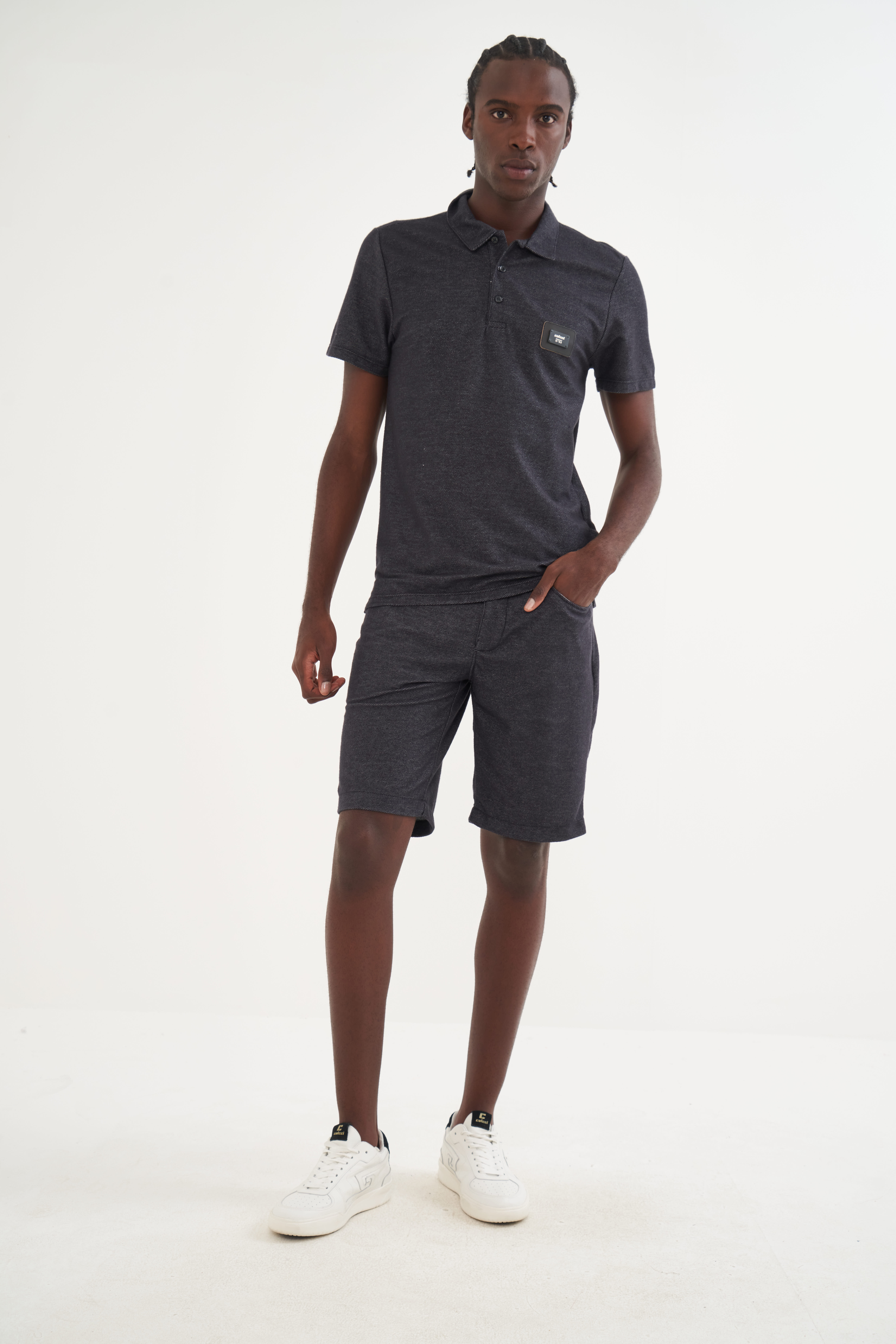 BERMUDA LINHO 38 PRETO