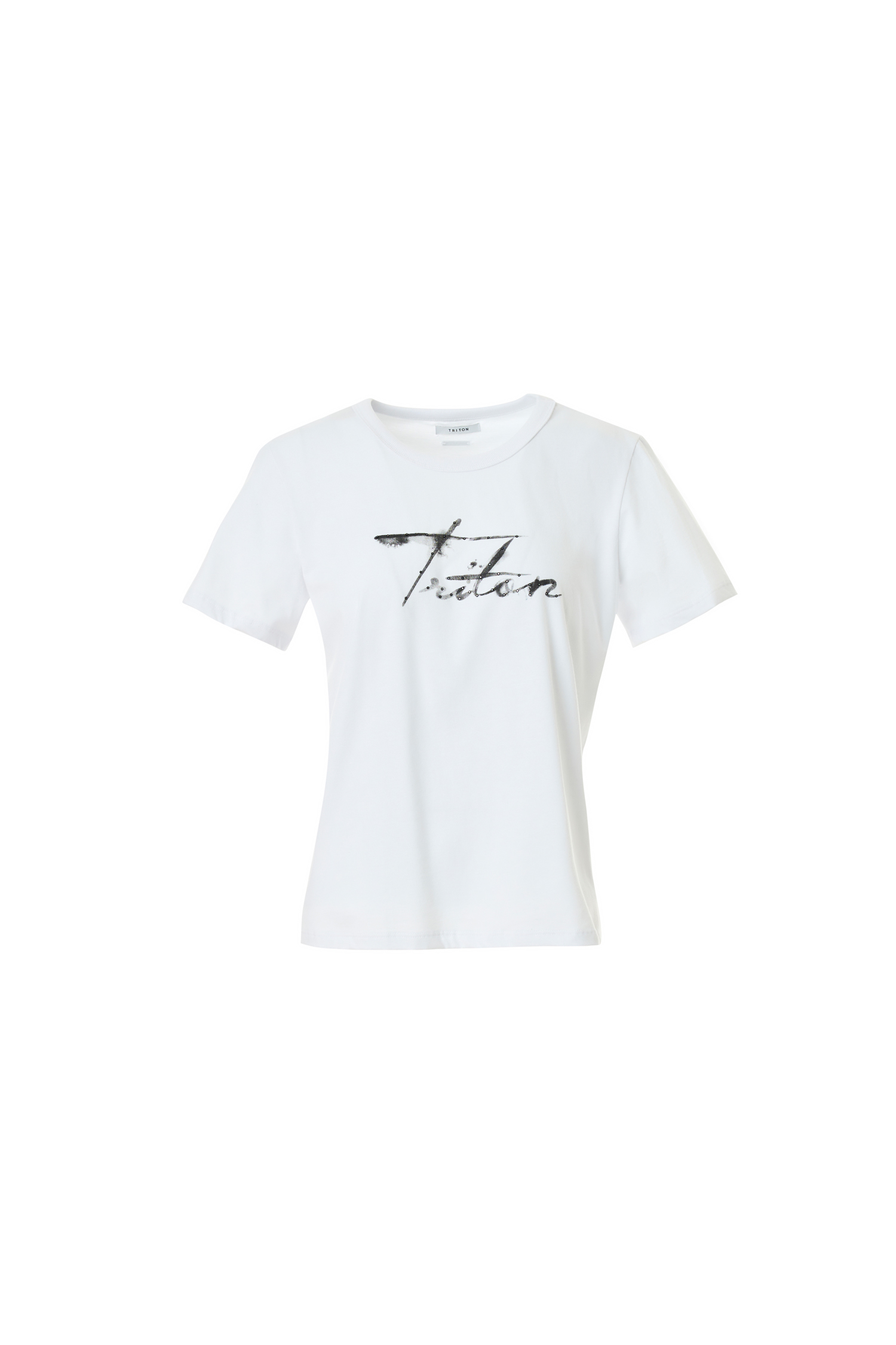 CAMISETA ESTAMPADA COM APLICAÇÃO M LARANJA RED ORA