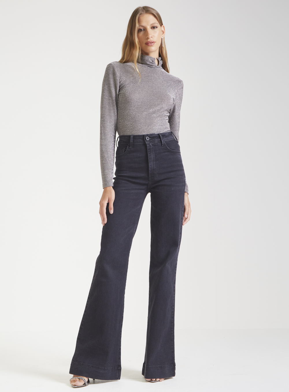 CALÇA JEANS LOUISE 36 IND.PRETO