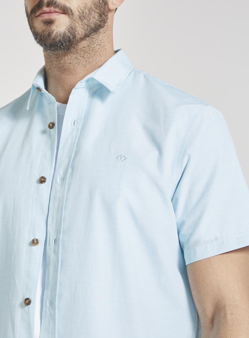 CAMISA RELAX GG BRANCO/AZUL