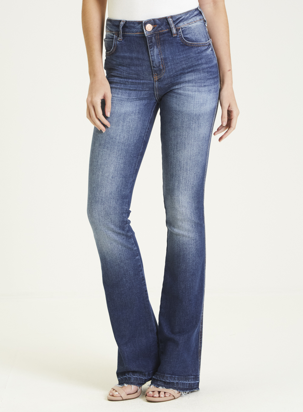 CALÇA JEANS BOOT CUT 46 INDIGO