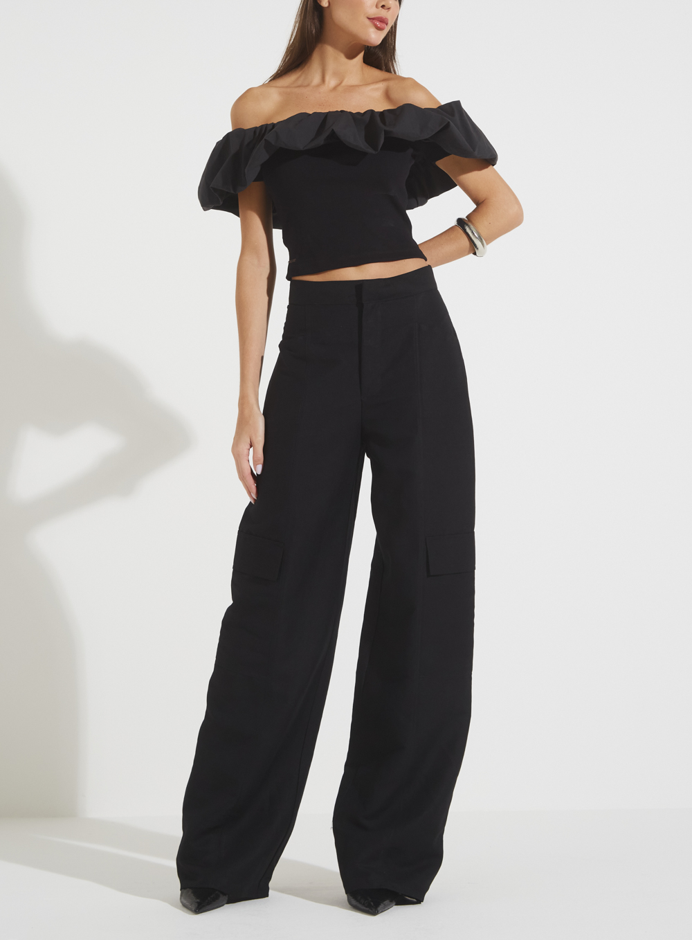 CALÇA LINHO 44 PRETO