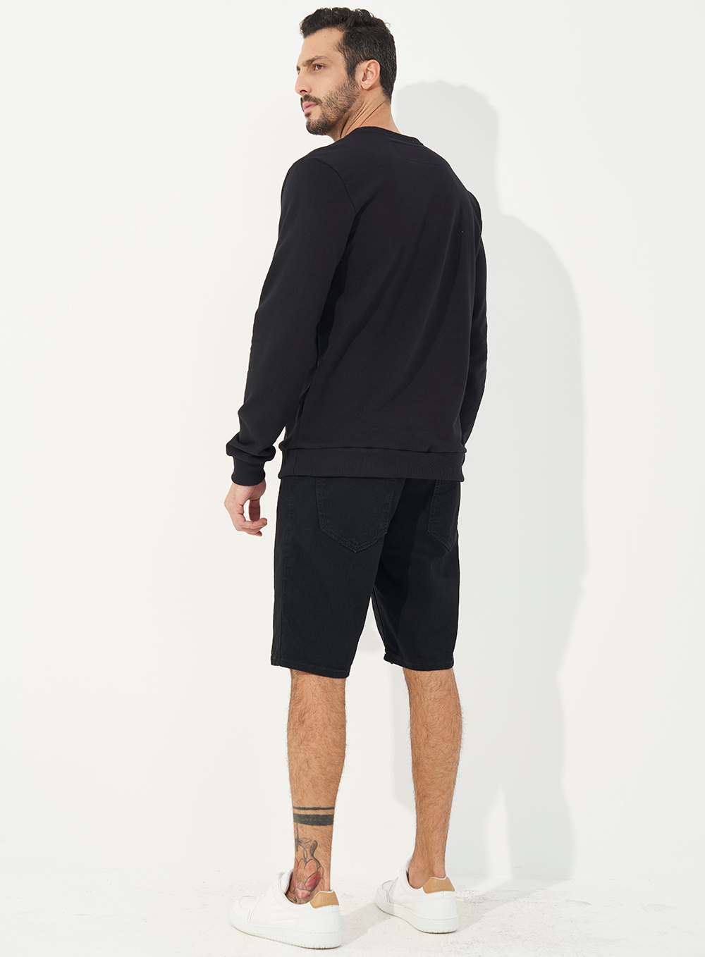 BERMUDA JEANS NOAH 38 IND.PRETO