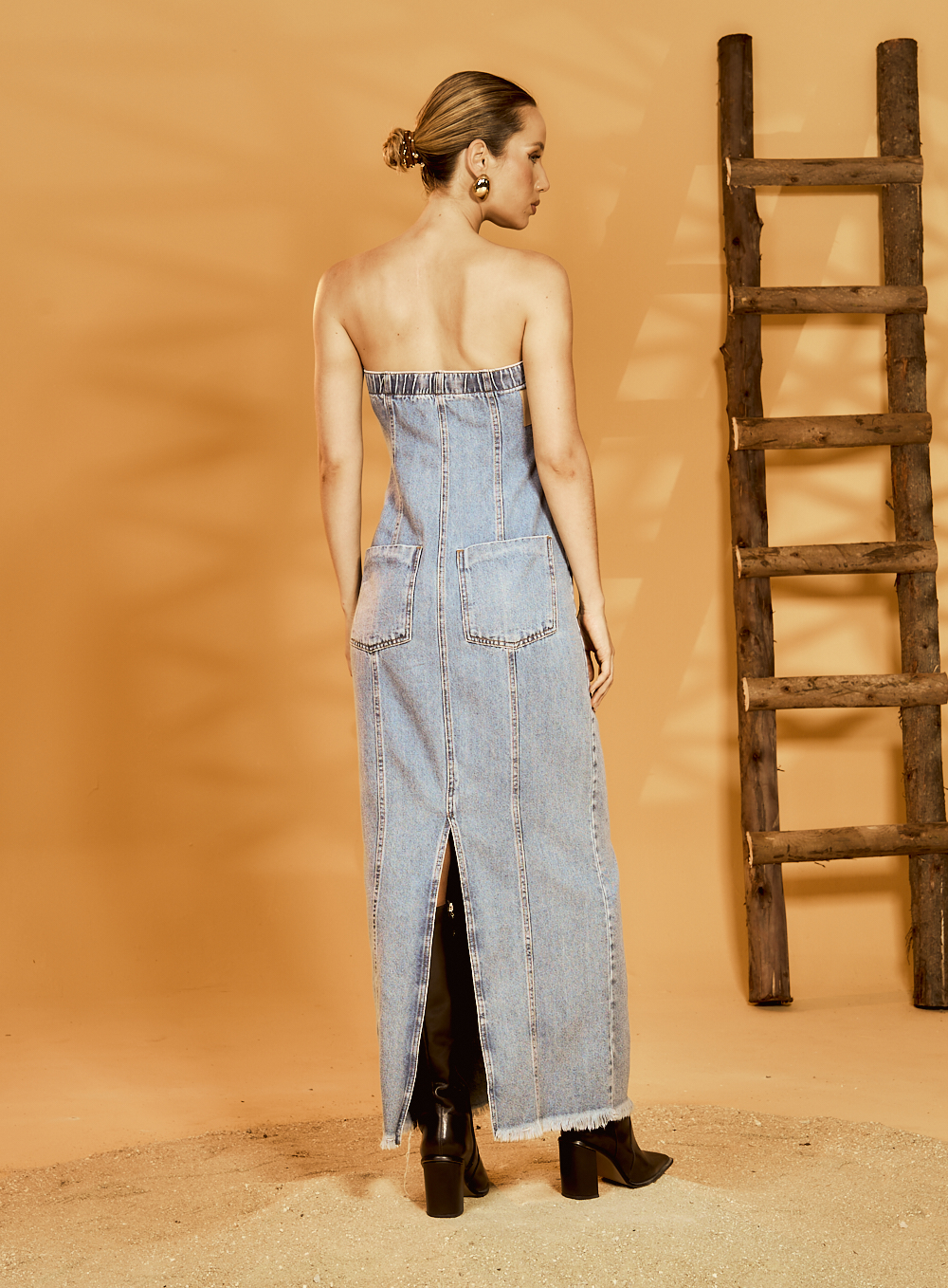 VESTIDO JEANS M INDIGO 600 - INDIGO / M