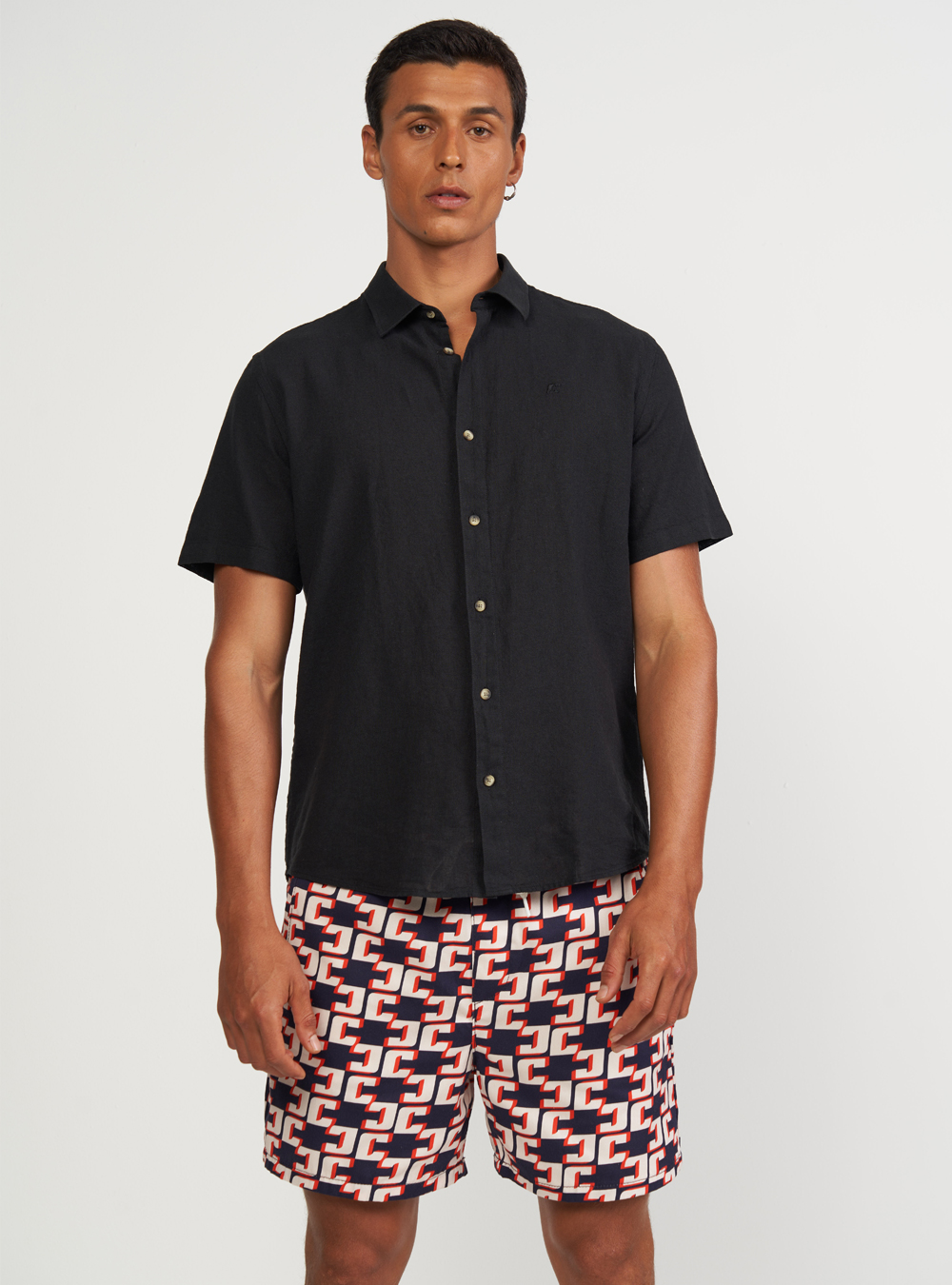 CAMISA LINHO RELAX P PRETO