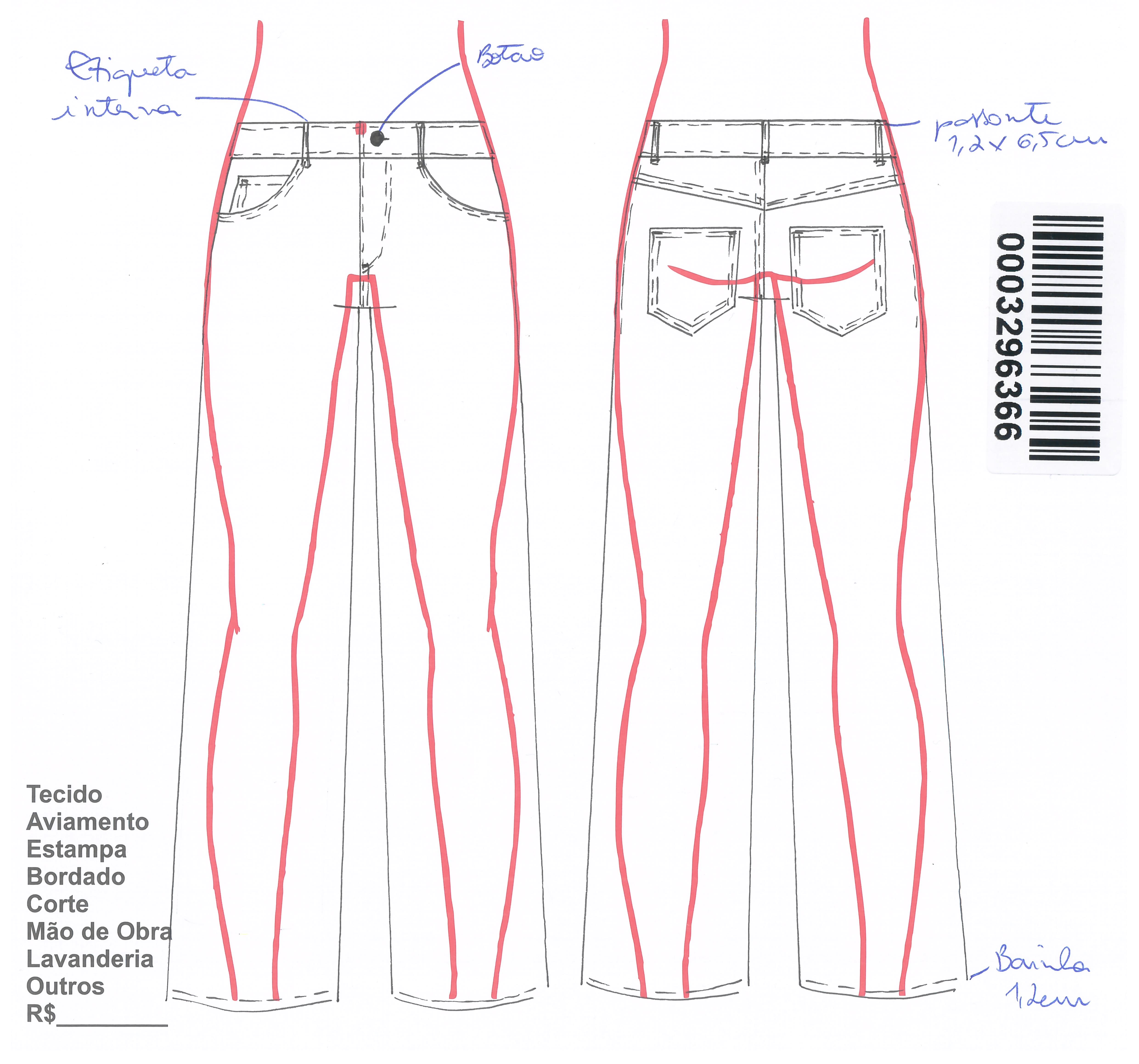 CALÇA JEANS SILVIA 42 INDIGO
