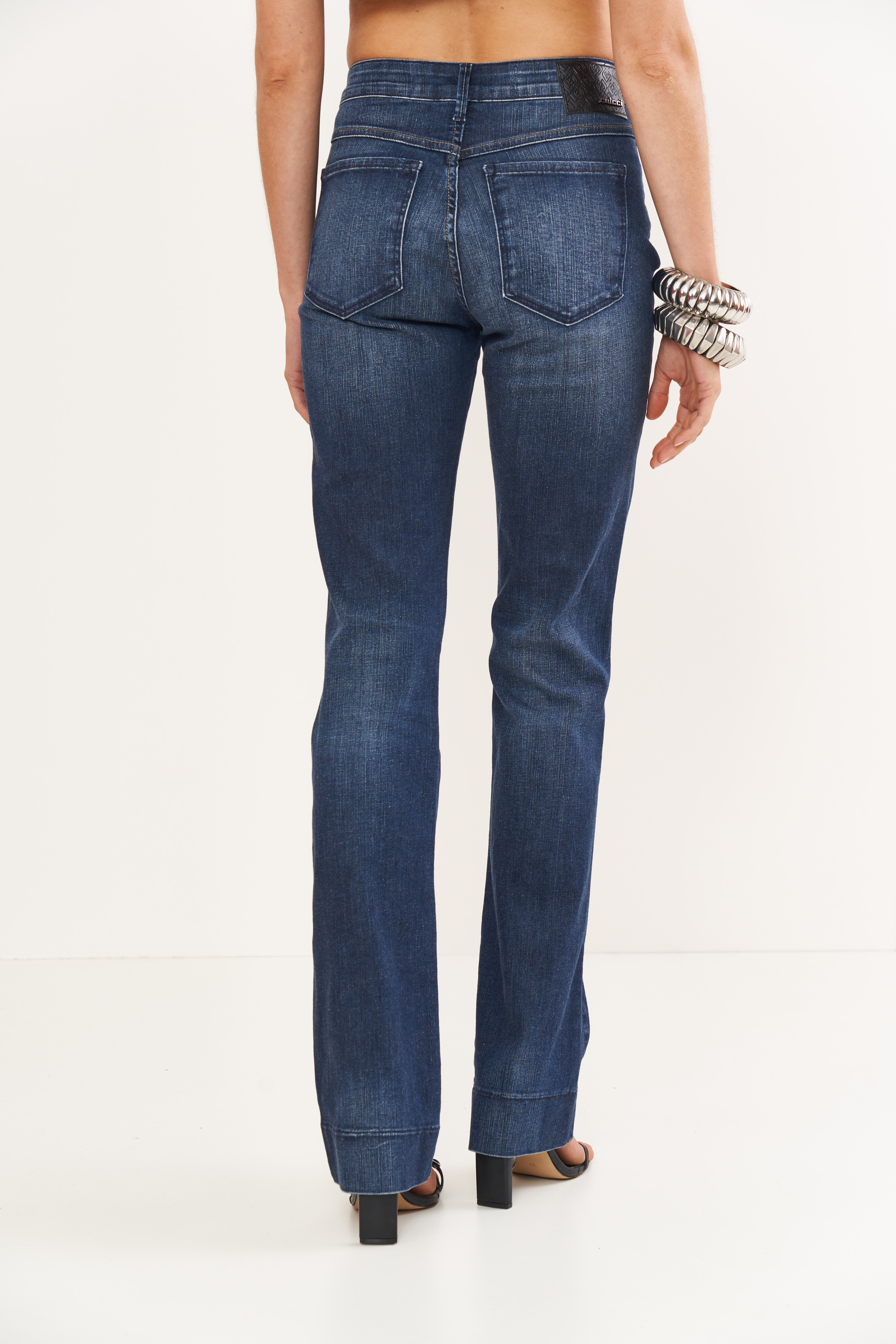 CALÇA JEANS BIA RETA 46 INDIGO