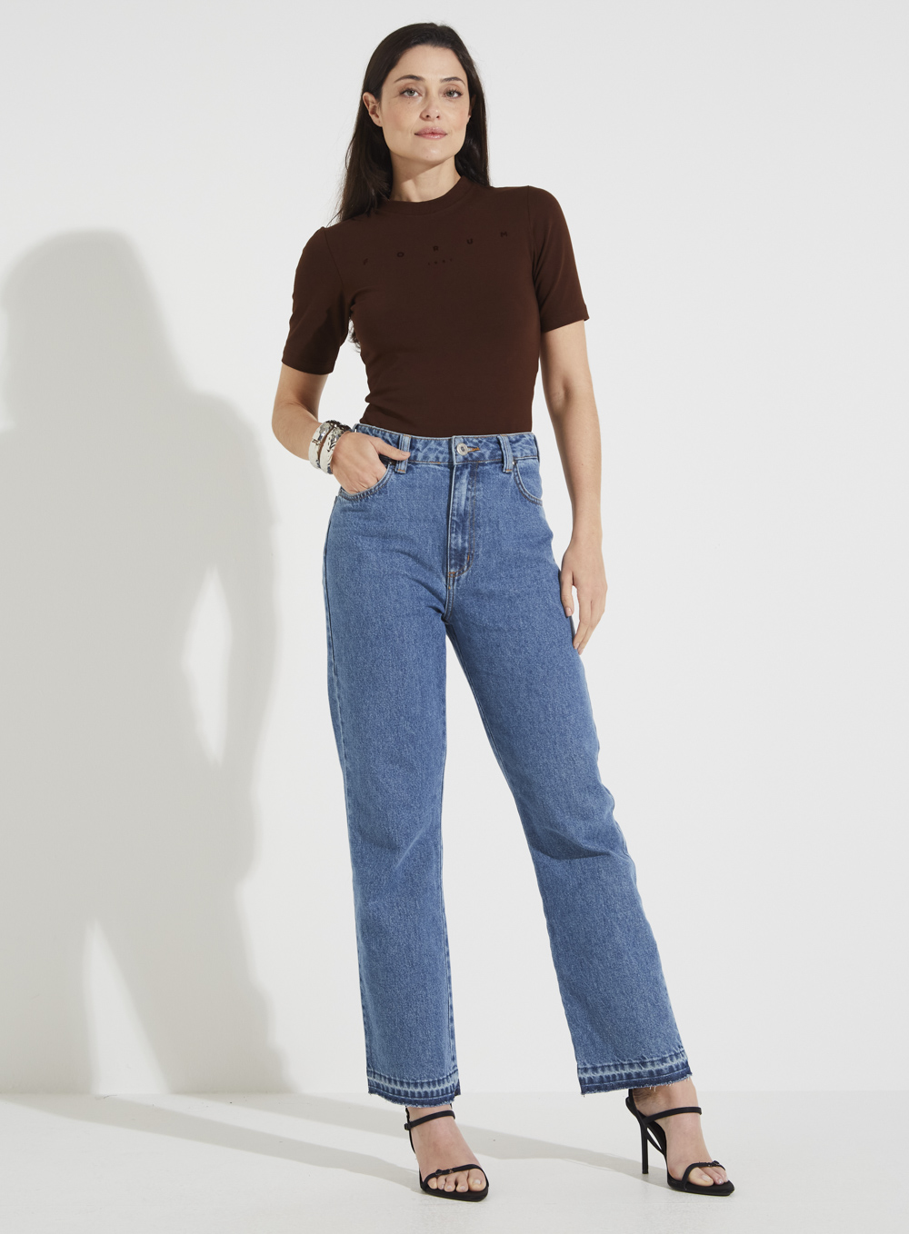 CALÇA JEANS NADIA 44 INDIGO