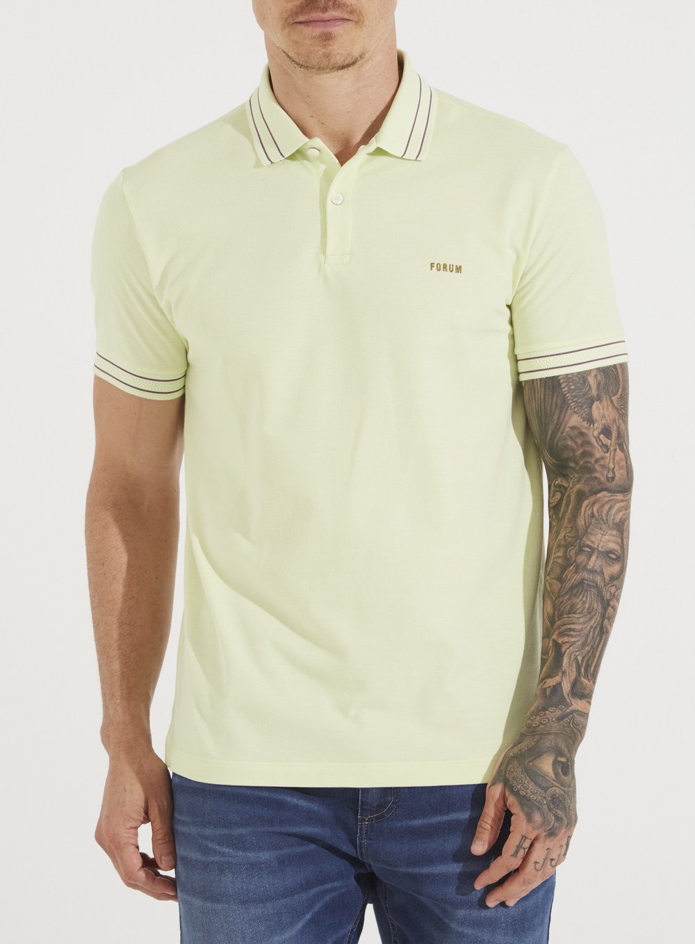 POLO FORUM XGG VERDE MACA