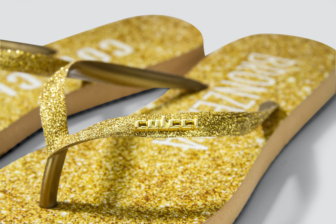 SANDALIA FEMININA COLCCI GLITTER 35-36 OURO