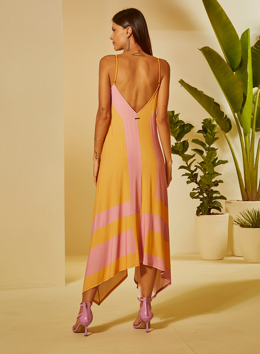 VESTIDO MIDI ESTAMPADO P POENTE