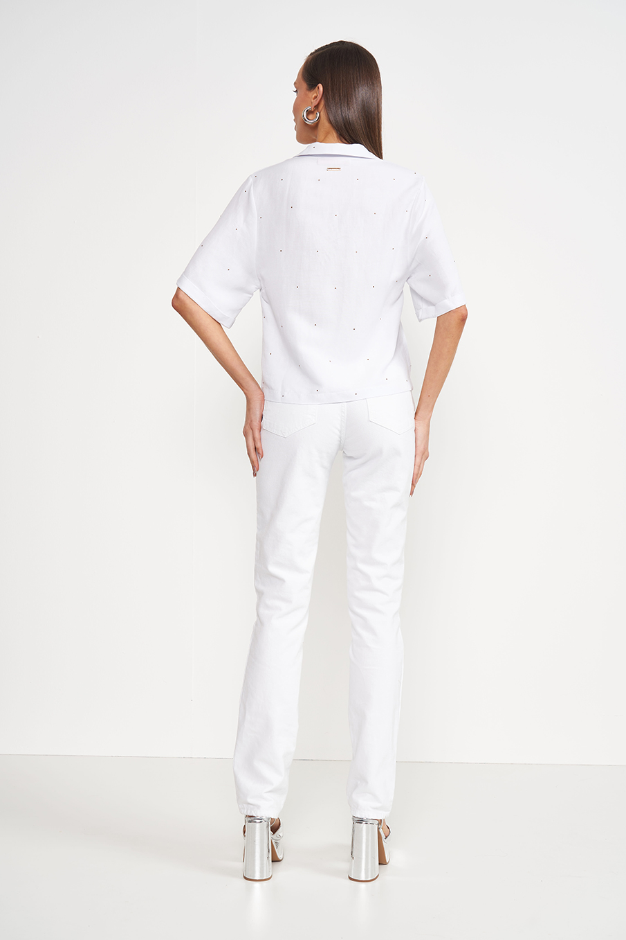 CALÇA SARJA KENDAL 36 BRANCO