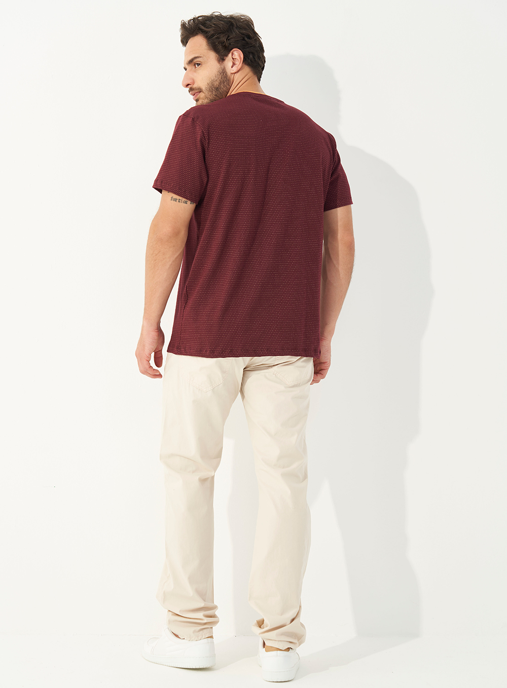 CALÇA SARJA COMFORT 48 BEGE TAUPE