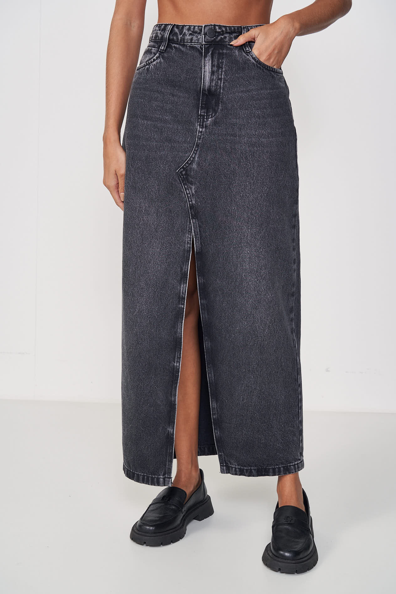 SAIA JEANS 36 IND.PRETO