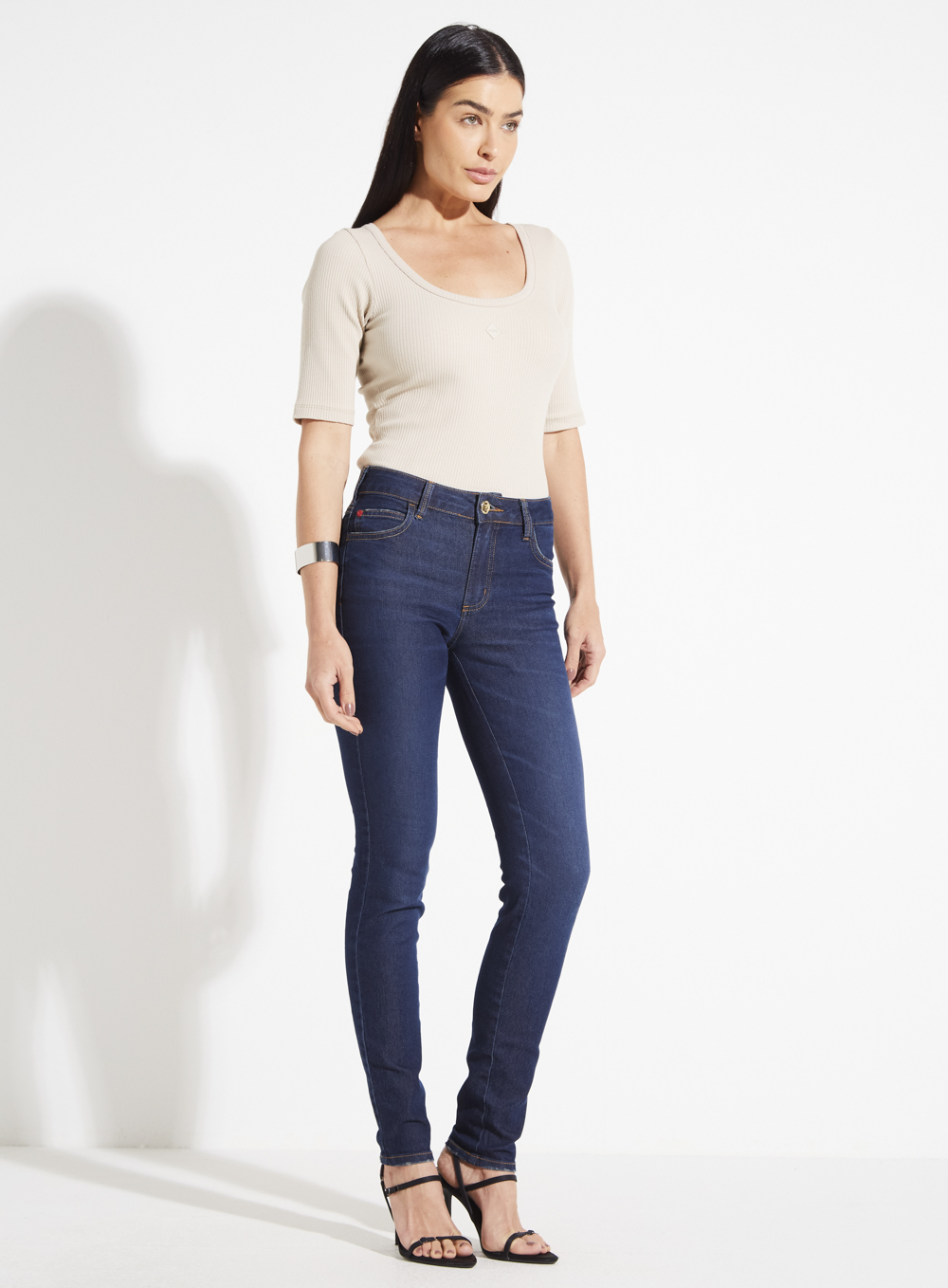 CALÇA JEANS MARISA SKINNY 38 INDIGO