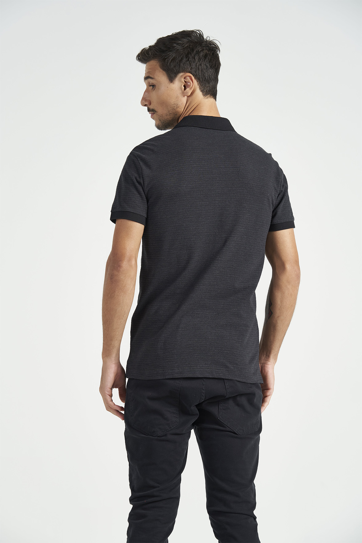 POLO JACQUARD P PRETO