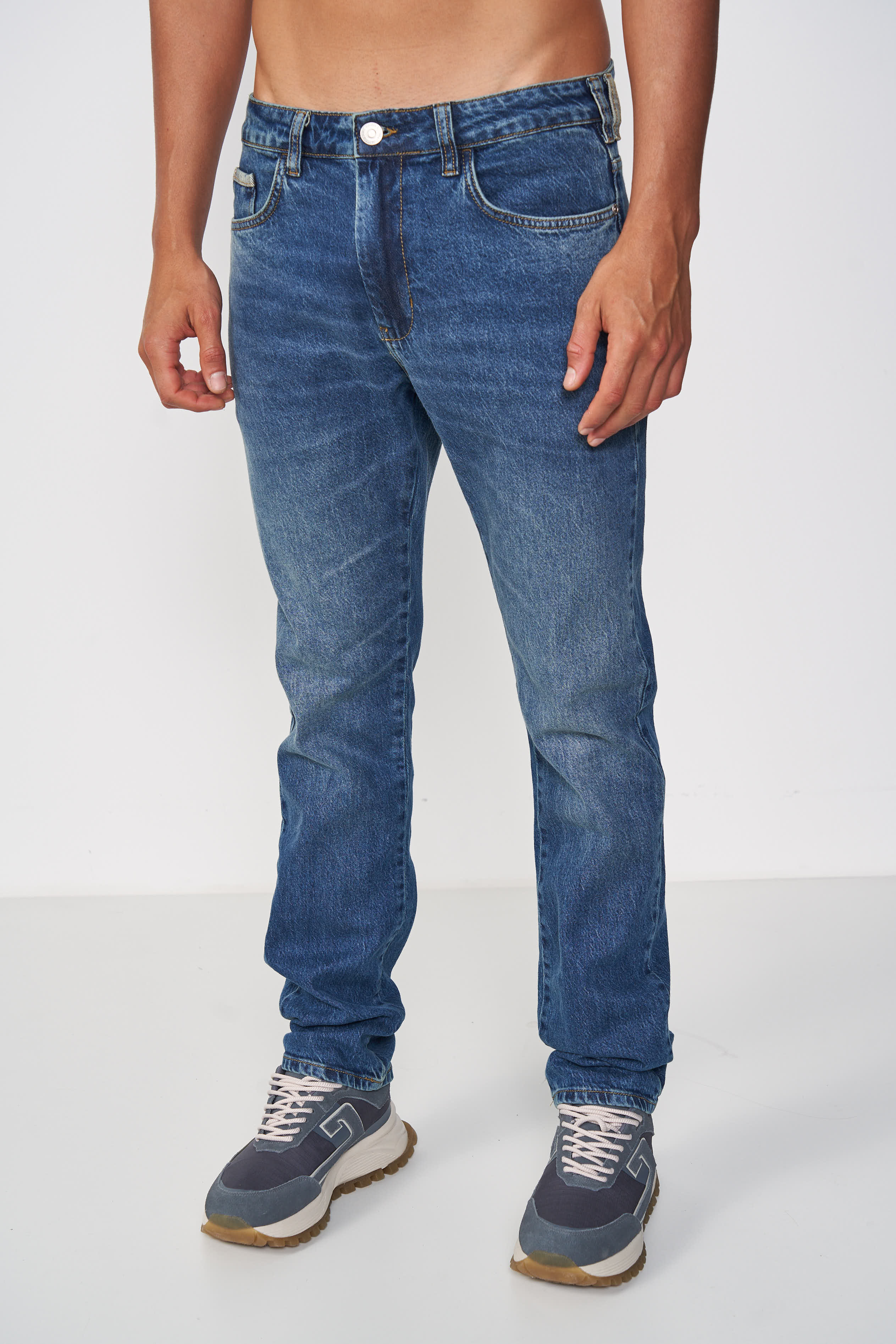 CALÇA JEANS AMSTERDAM 42 INDIGO