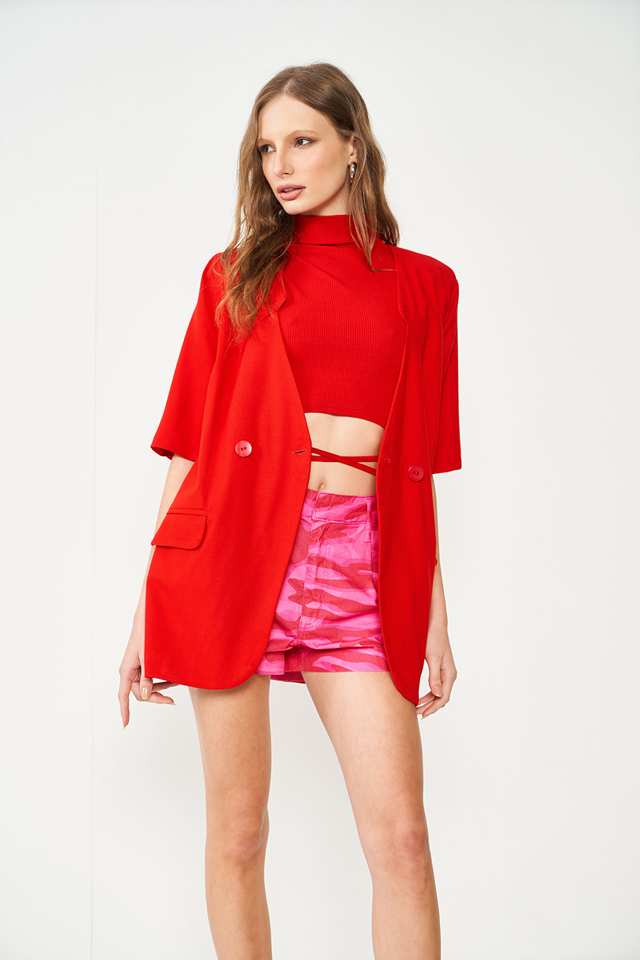 TOP CANELADO P VERMELHO SPARKL