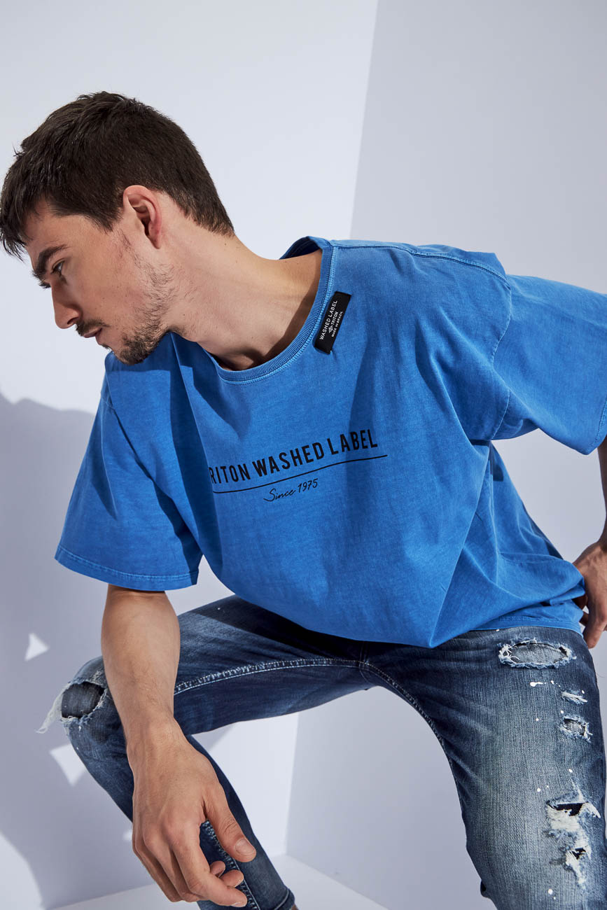 CAMISETA TRITON M AZUL TILE
