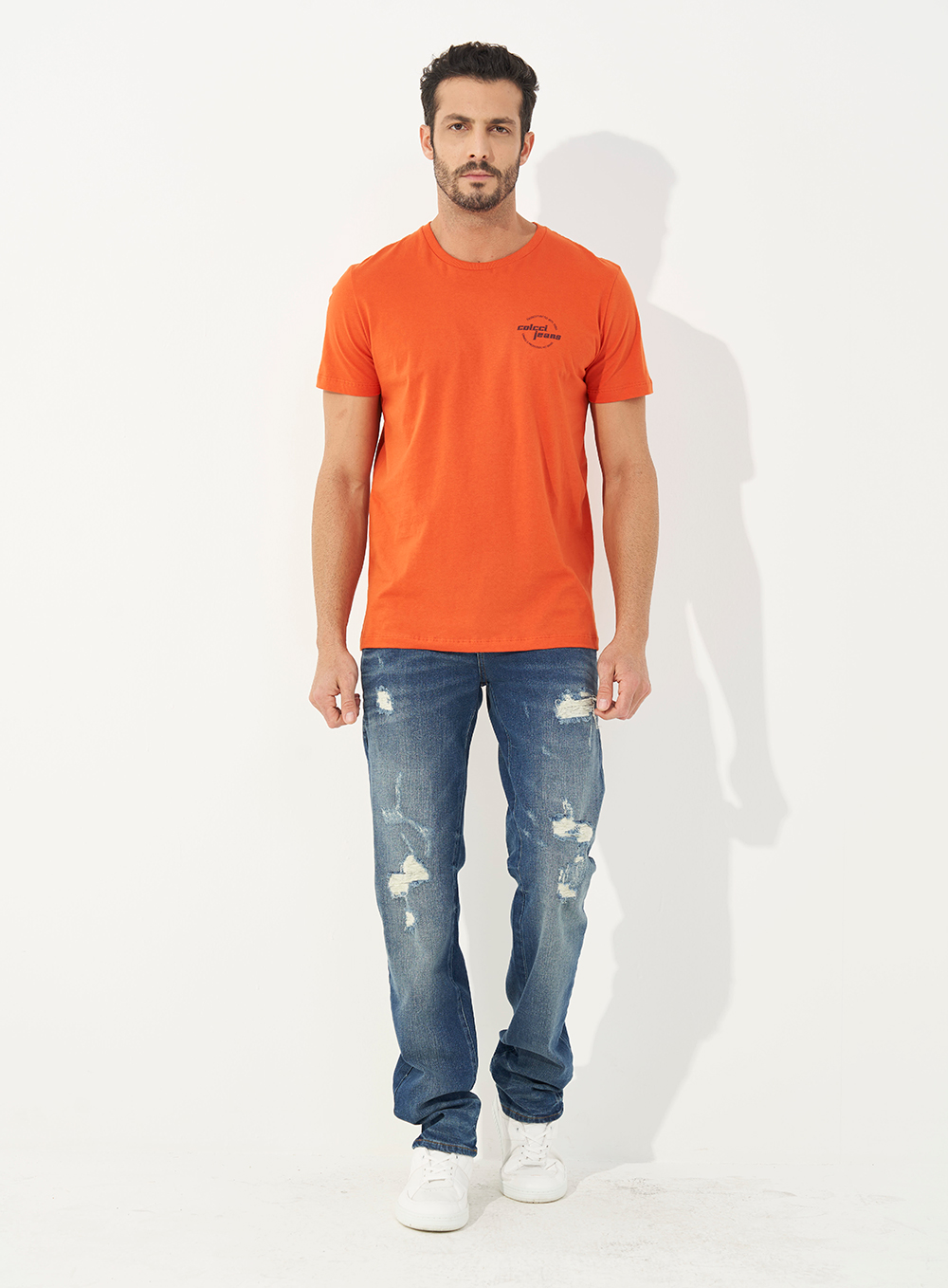 CALÇA JEANS ALEX SLIM 42 INDIGO