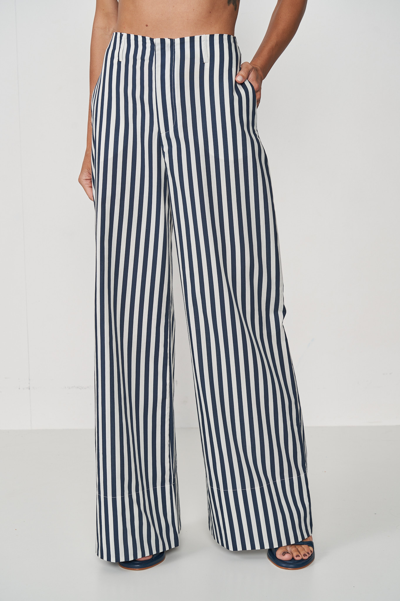 CALÇA ESTAMPADA 40 NAVY MOOD CLASS