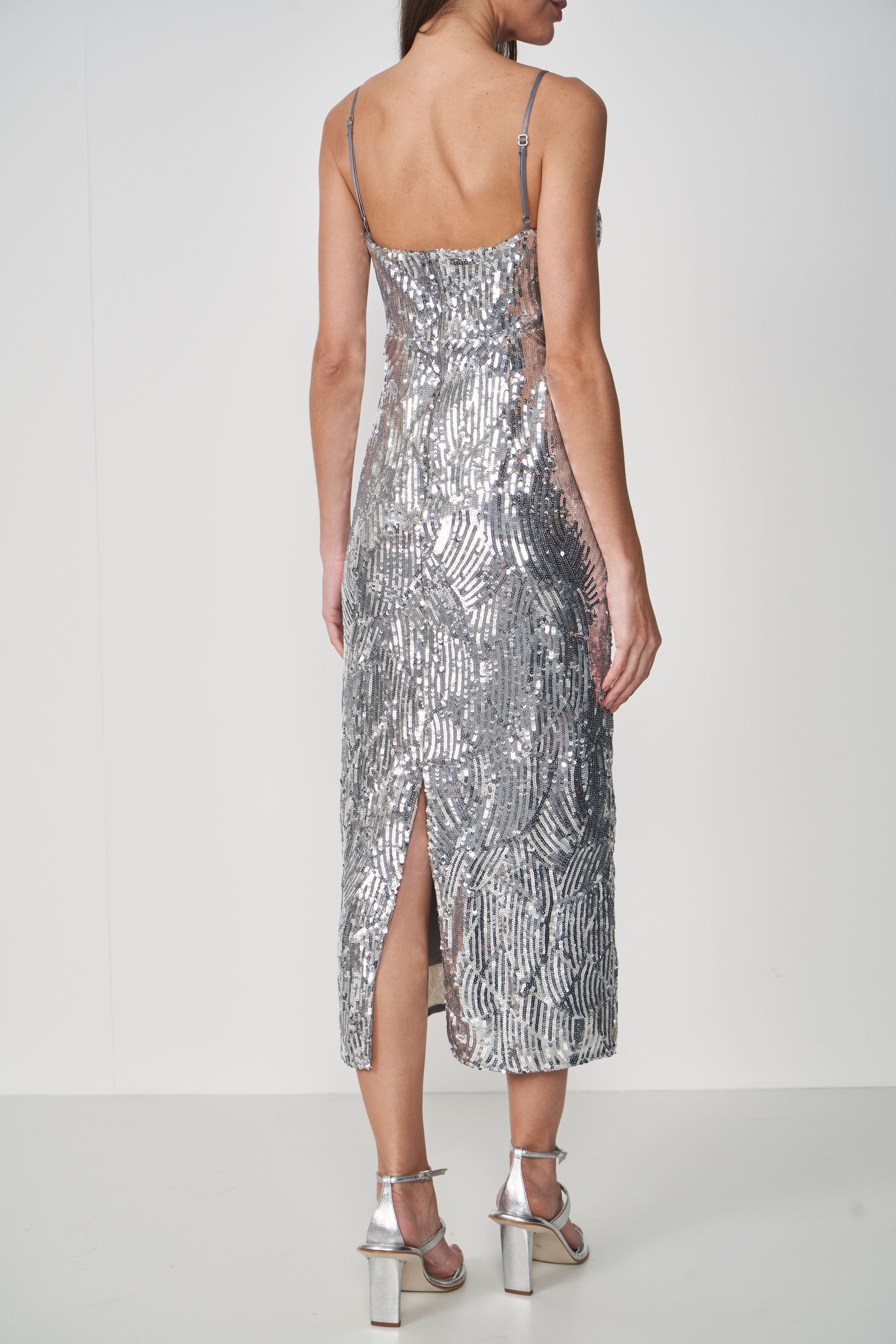 VESTIDO PAETÊ G PRATA