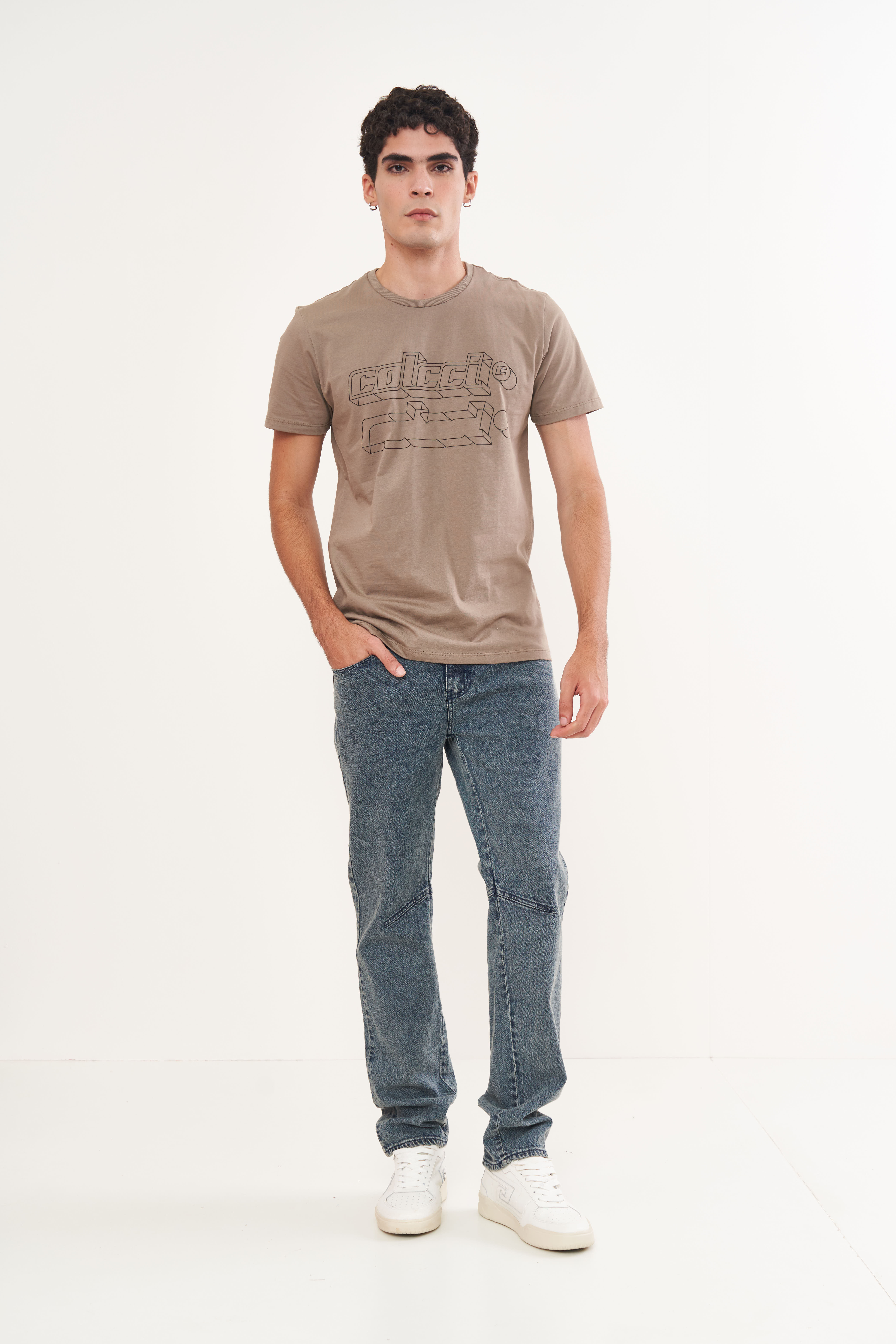 CAMISETA COLCCI G MARROM WOLF