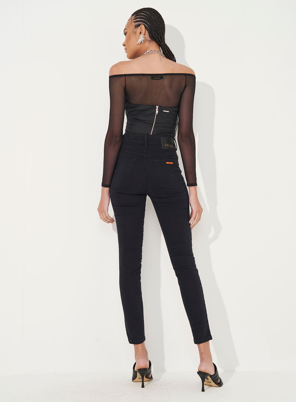 CALÇA SARJA KAREN 34 PRETO