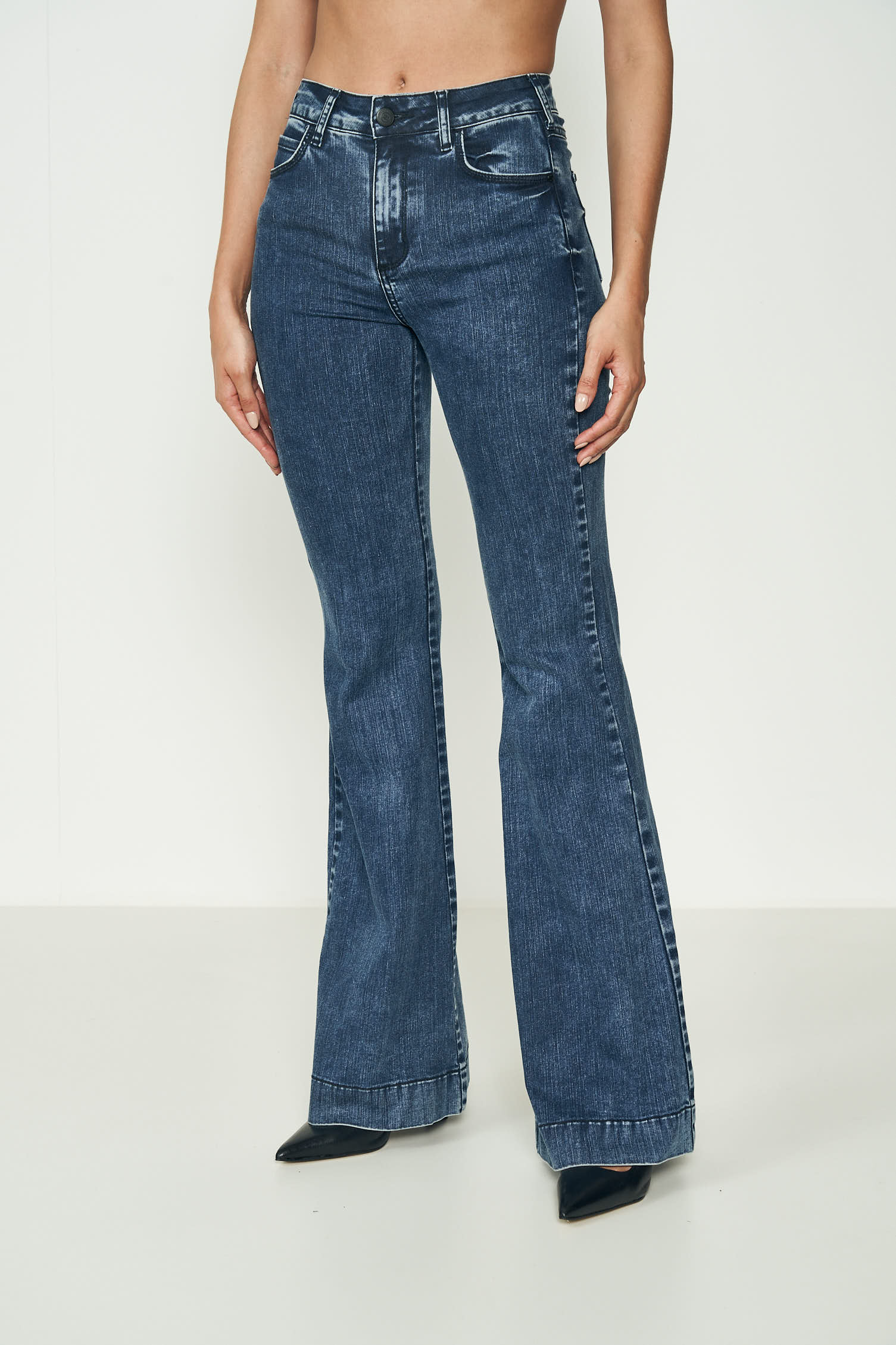 CALÇA JEANS BIA FLARE 34 INDIGO