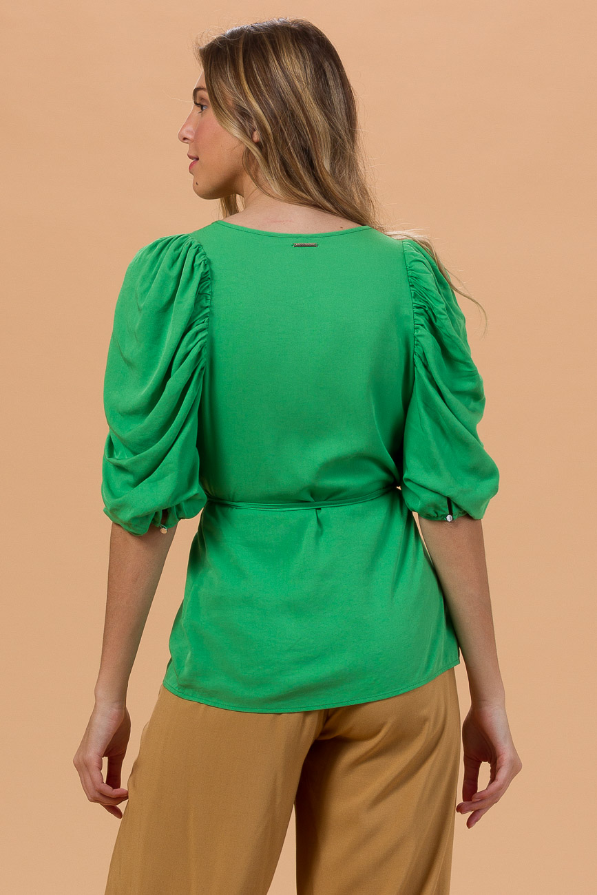 BLUSA COLCCI M VERDE CRESTELA