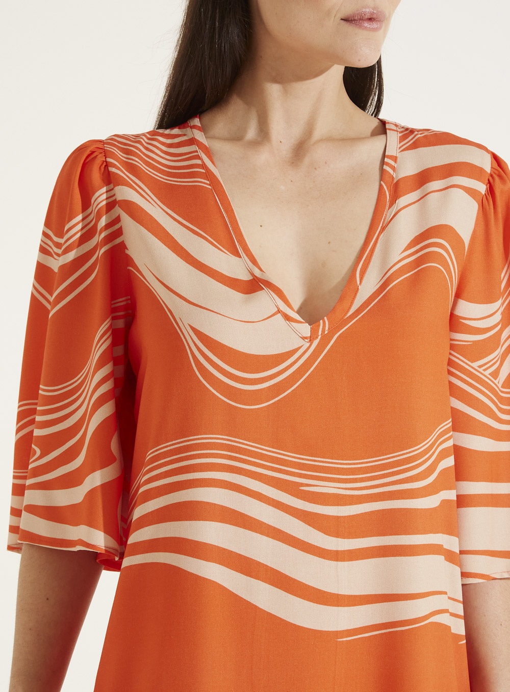 VESTIDO ESTAMPADO P ONDAS CITRICAS